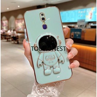Casing Oppo A5 A8 Case Oppo A9 A31 Cassing Oppo A52 A72 Cover Oppo A91 A92 Case Oppo A83 Case Oppo F11 Soft Electroplating Cute astronaut Phone Case