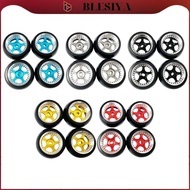 [Blesiya] 4x Car Rubber Tyre Hard Anodized Wheel Rims Wheel Set for K969 K989 P929 28 High Car