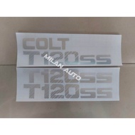 Sticker colt T120SS mitsubishi pick up/stiker tulisan colt t120ss pick up