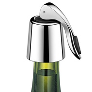 Wine Bottle Stopper Stainless Steel, Wine Bottle Plug with Silicone, Expanding Beverage Bottle Stopper, Reusable Wine Saver, Bottle Sealer Keeps Wine Fresh