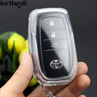 Toyota Hilux Fortuner Accessories Camry Key Cover Prado 90 Soft Tpu Car Remote Key Case For Toyota R