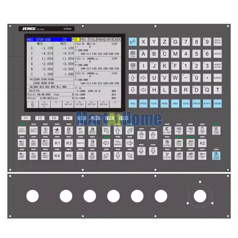 XCMCU XC899T 2/3/4/5/6 Axis Multi-function CNC Lathe Control System FANUC G-code for Engraving Milli