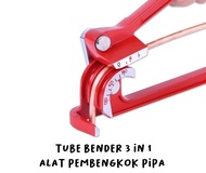 3 in 1 Tube Bender AC Alat Pembengkok Penekuk Pipa 1/4 5/16 3/8 Tembaga Aluminium CT 368 Rol Tekuk Pipa Besi Listrik Tubing Bending Manual 180 derajat untuk tabung air gas