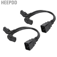 HEEPDD Power Splitter Cable  1 in 2 Out Y Style Cord 0.32m IEC320 C20 To Dual C13 for Desk Lamps