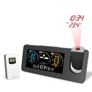 ZX3538 New Electronic Projection Clock Weather Station Weather Forecast Temperature and Humidity Dig