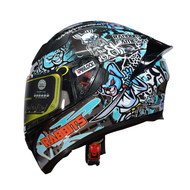 Nón Fullface ROYAL M138B 1 Kính Lên Tem Thỏ RAPID