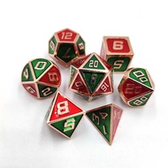 D DND Game Board Game Metal Dice 7 Geometric Set Dice d10 Board Game Dice