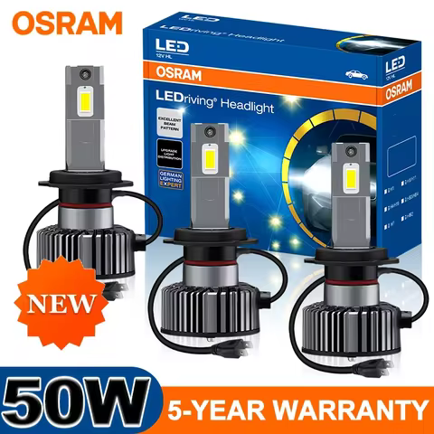 OSRAM 2pcs 100W H4 H7 Led Headlight Bulb H8 H11 9005 9006 HB3 HB4 HIR2 Fog Light Turbo Car Lamp Fan 
