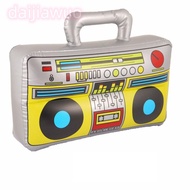 DAIJI Inflatable Radio Recorder Inflated Toys 80's 90's Party Decorations Reusable Retro Dress Acces