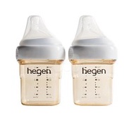 新加坡 hegen 金色奇蹟PPSU多功能方圓型寬口奶瓶 150ml (雙瓶組)