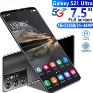 Smartphone Galaxy S21 Super 7.5 Inches 5G 8000mAh Android Phone 12GB + 512GB ROM Bluetooth Game