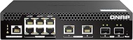 QNAP 10-Port 10GbE PoE++ Half-Width Rackmount Layer 2 Managed Switch with 2 x 10GbE SFP+, 2 x 10NBAS