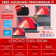 LAPTOP LENOVO S145 TERBARU INTEL N4020 RAM 4GB SSD 256GB LAYAR 15.6"