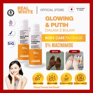 [5% NIACINAMIDE] REAL WHITE Morning & Night Whitening Lotion Package Whitening Body Care Day Night S