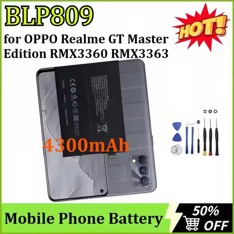 BLP809 7.74V 4300mAh for OPPO Realme GT Master Edition RMX3360 RMX3363 Replacement High-Capacity Mob