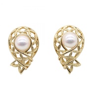 【二手】MIKIMOTO珍珠耳環，18K（黃金），女士珍珠耳環，二手