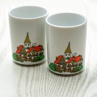 福利品 早期歐風日式陶瓷茶杯 中古品 一組5件 台灣免運