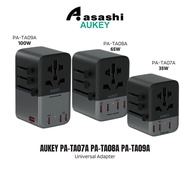 Aukey Travel Mate 35W 65W 100W Universal Adapter with USB Ports Travel Charger PA-TA07A PA-TA08A PA-