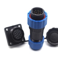 MCCAMSTORE SD20 12 pin Waterproof Connector, IP68 LED Aviation Power Cable Plug Socket, Electric Pan