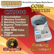 Biosystem Heavy Duty Coin Sorter CS2000 / Batching N Memory Function / Sg Warranty