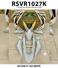 Rapido Cover Set Honda RS150R V1 V2 V3 (36) White RS150 RS150 R Coverset Motor Accessories Coverset RS150R Putih