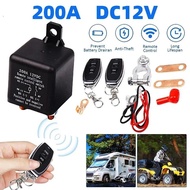 200A High Current Relay Receiver 12V Battery Relay Switch Dual Remote Car Battery Disconnect Relay S