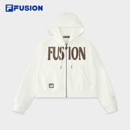 FILA FUSION INLINE WORKWEAR STREET SURFER Women Knit Jacket (Off White)