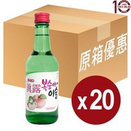 真露 - 真露 桃味燒酒 Jinro Peach Soju - 原箱 360毫升