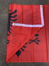 90x 150cm double side polyester hanging of Albania National Flag