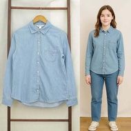 RE618 0dnvy The Classic Shirt Denim Longsleeve Shirt O74