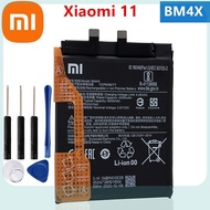 แบตเตอรี่แท้ Xiao Mi BM4X 4710mAh Phone Battery For Xiaomi 11 Xiaomi11 Mi11 แถม อุปกรณ์ ซ่อมไขควง *