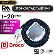 (PREMIUM) Atlantic 2151 IP44 16A 250~ 1 Hole SocketBroco 12345678910 Meter Meter