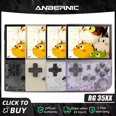 Anbernic RG35XX 64 Bit Retro Handheld Game Console Linux System HD And TV Output 3.5 Inch IPS Screen