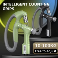 สมาร์ท Counting Hand Grip 10-100กก.ปรับออกกำลังกาย Power Strengthening คีมฤดูใบไม้ผลิ Pinch นาฬิกาข้อมือการฝึกอบรม Expander 1PC