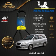 MICHELIN NAZA CITRA FAN BELT 3PK 675 / 4PK 890 / 4PK 865 AIRCOND ALTERNATOR POWER STEERING IMPORTED 