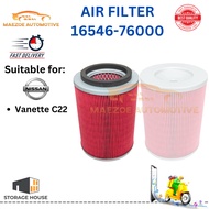 NISSAN VANETTE C22 AIR FILTER 16546-76000 osk nissan c22
