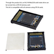TECHCHIP-NGFF M2 Mkey Nvme 2230 SSD to CFExpress Type-B Adapter -Express Type-B to 2230 NVMe M.2 SSD