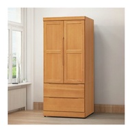 [特價]【MUNA 家居】2135型2.7X6尺衣櫥/衣櫃(共兩色)檜木色