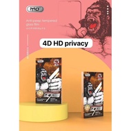 KING KONG 3D 4D HD Privacy Full Screen Tempered Glass Iphone 16 Series