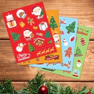 10 Sheets/Pack Cute Cartoon Christmas Stickers Christmas Gift Decoration Labels Self-Adhesive Sealing Stickers Children'S Toy Sticker