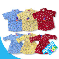 Kemeja Budak Lelaki Dress Budak Perempuan Raya Sedondon, Gaun Budak Perempuan, Baju Raya Murah, Baju Kemeja Budak (2Y-12Y)