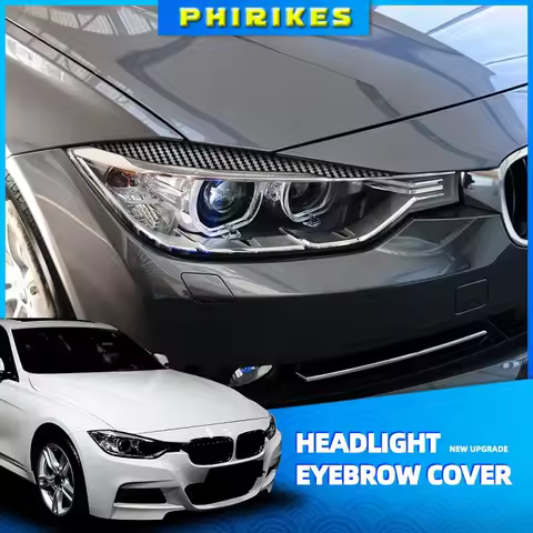 Gloss ABS Headlight Eyebrow Eyelid for BMW F30 Sedan 2012-2015 320i 328i 335i F80 M3 2014-2018 F31 T
