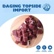 Daging topside import 牛臀肉 Beef Topside (siap siang dan cuci/delivery 1 semenanjung) food frozen