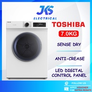 【FREE SHIPPING】Toshiba 7KG - 10KG Dryer | Vented / Condenser / Heat Pump Dryer | Anti-Crease | TSmar