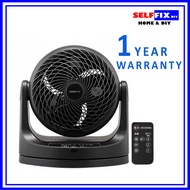 IRIS OHYAMA Desk Fan PCF-MKC18 Circulator Fan (PCF-MKC18BK) - Black