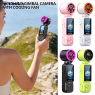 TME  1080p Handheld Gimbal Camera with 180 Rotatable Lens Pocket Vlogging Cam with Cooling Fan Anti-