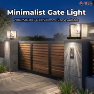 Latest smoke glass gate light gate lamp pillar light NON RUST TEMPERED GLASS Minimalist Design