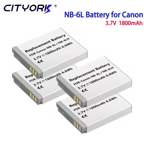 1800mAh NB-6L Battery for Canon Powershot SX700 SX710 HS SX610 SX530 NB-6LH NB 6L Camera Batteries I
