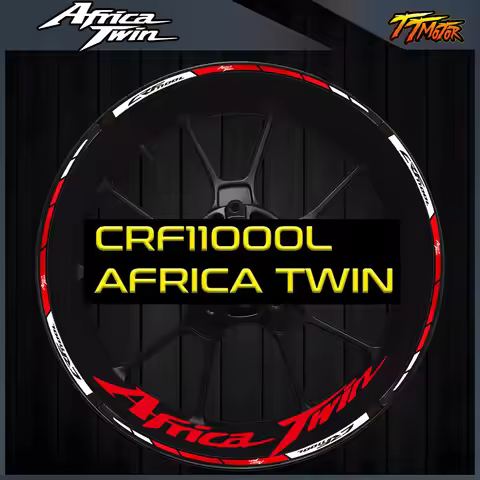 For Honda CRF1100L Africa Twin 1100 Motorcycle Wheel Hub Reflective Sticker 21'' 18'' Rim Inner Stri