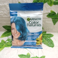 GARNIER COLOR NATURALS TRUE BLUE CAT RAMBUT BIRU SACHET 30 + 30 ML